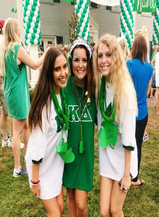 YAHPERN St. Patrick’s Day Headband for Women Good Luck Shamrock Knotted Headband Green Crystal Wide Top Knot Headbands Lucky Irish Holiday St. Patrick’s Day Hair Accessories Party Gifts (Good Luck 2) - Image 2