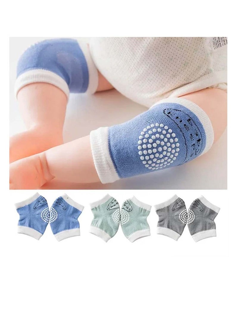 STAR BABiES Star Babies - Combo Pack of 2- Disposable Changing Mat Pack of 24 with Baby Boy's Knee Pad - Blue  - Image 4