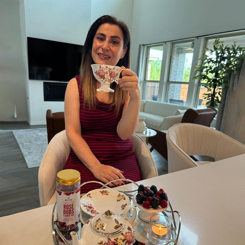 BLUE TEA شاي الزهور من بتلات الورد الأزرق - 30 جرام - Image 5