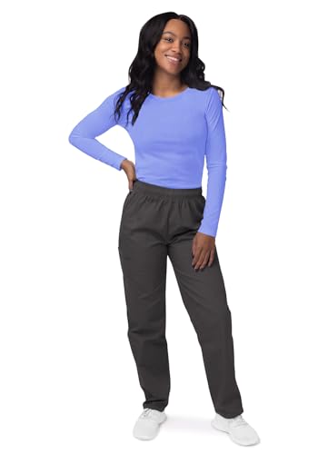 Sivvan Scrubs for Women - Long Sleeve Comfort Underscrub Tee - S8500 - Ceil Blue - XS - Image 4