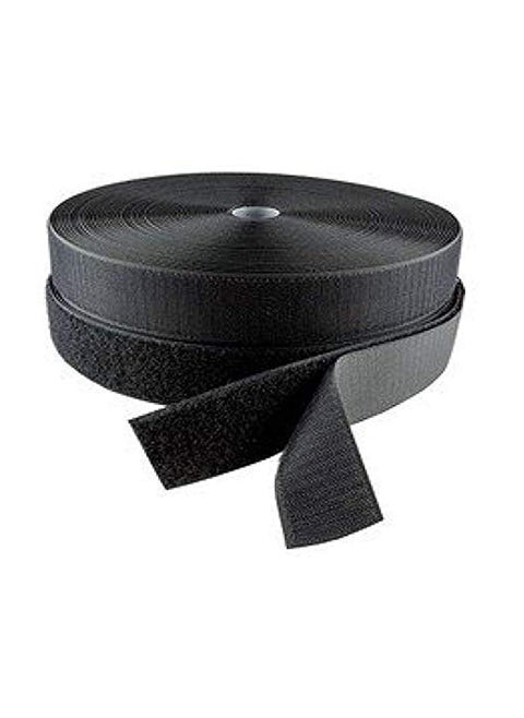 Pmw - Velcro - Black - Hook & Loop Tape Fastner (10 Mtr Hook + 10 Mtr Loop) - 1 Inch Diameter