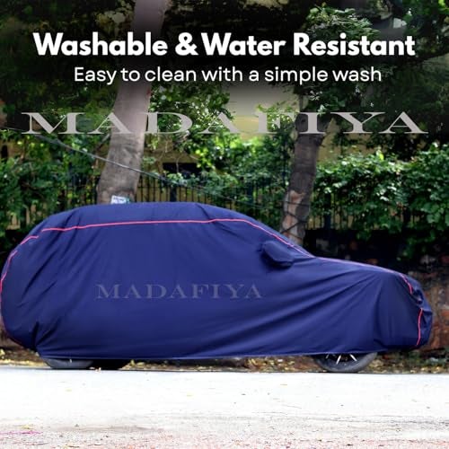 MADAFIYA Heavy-Duty Car Cover for Compatible with Mahindra Bolero (2000 to 2025 All Models) Deluxe Car Protection Cover – Waterproof & UV-Resistant All-Season Exterior Protection - Image 4