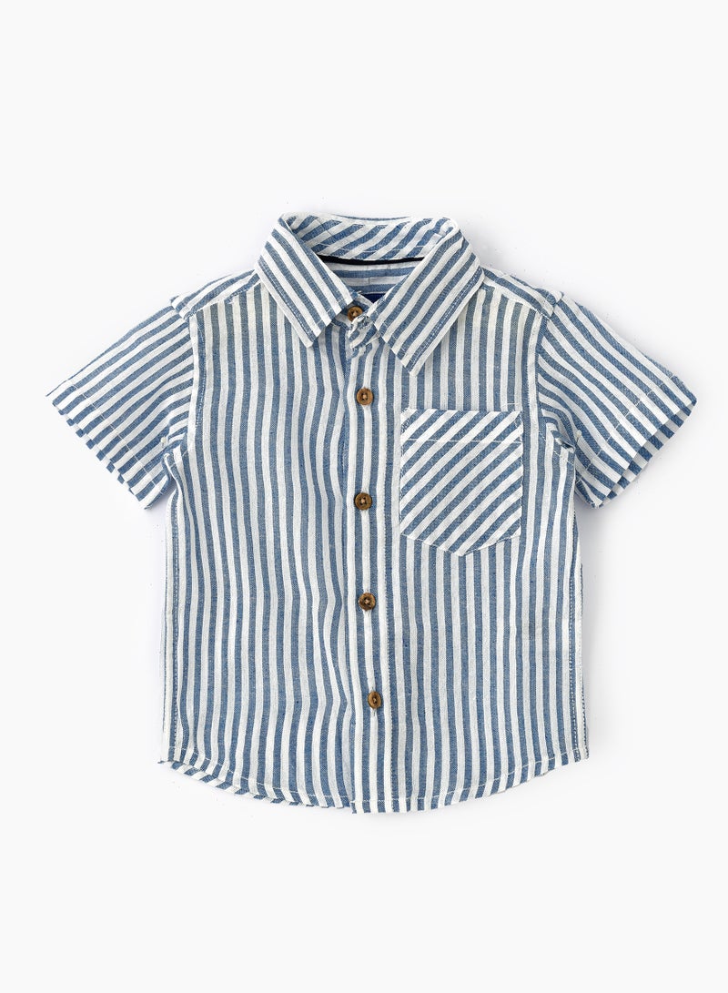 JAM Boys Woven Cotton Striped Shirt  - Image 1