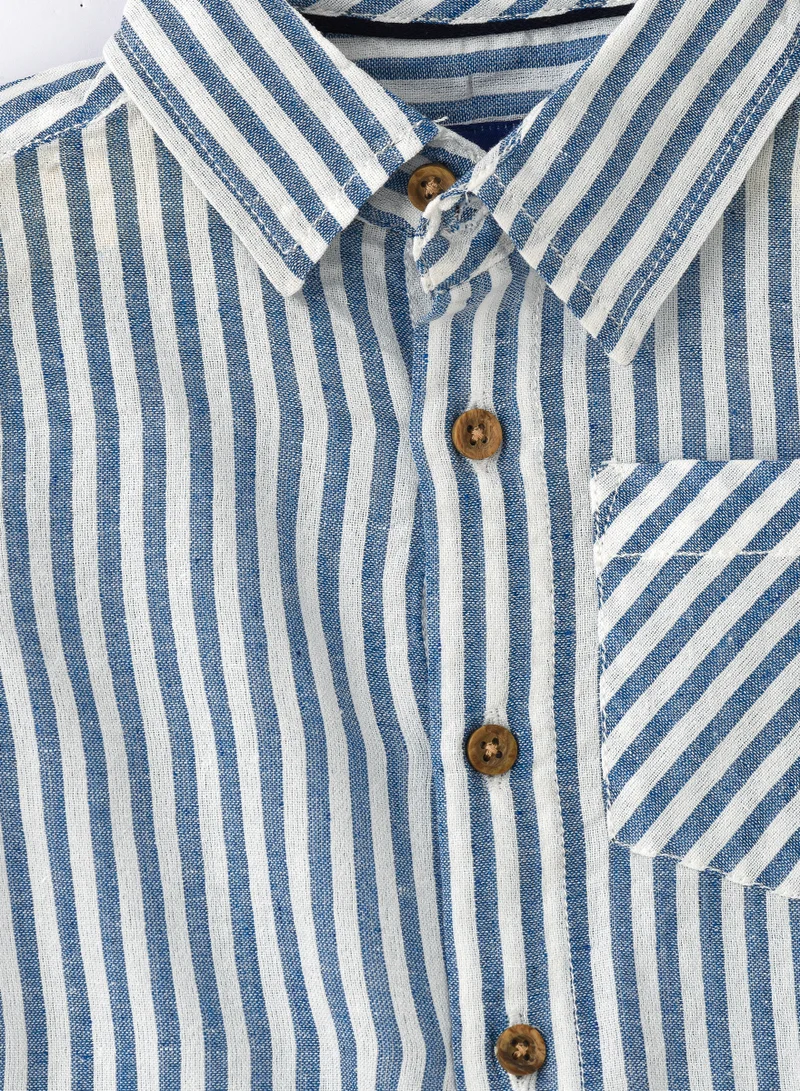 JAM Boys Woven Cotton Striped Shirt