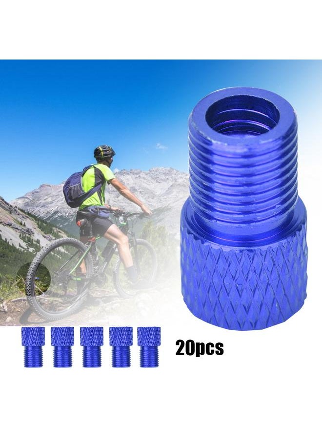 Thoraya 20 pcs Silicone Valve Adapter Valves Cap for Bike Bicycle Tire Dust Cover Road Bicycles Accessoriesblue  - Image 5