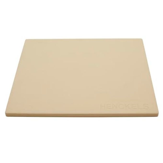 HENCKELS BBQ Pizza Stone for Oven and Grill, Cordierite Baking Stone for Crispy Crust, Heavy Duty Ceramic Stone for Outdoor Pizza Cooking, White