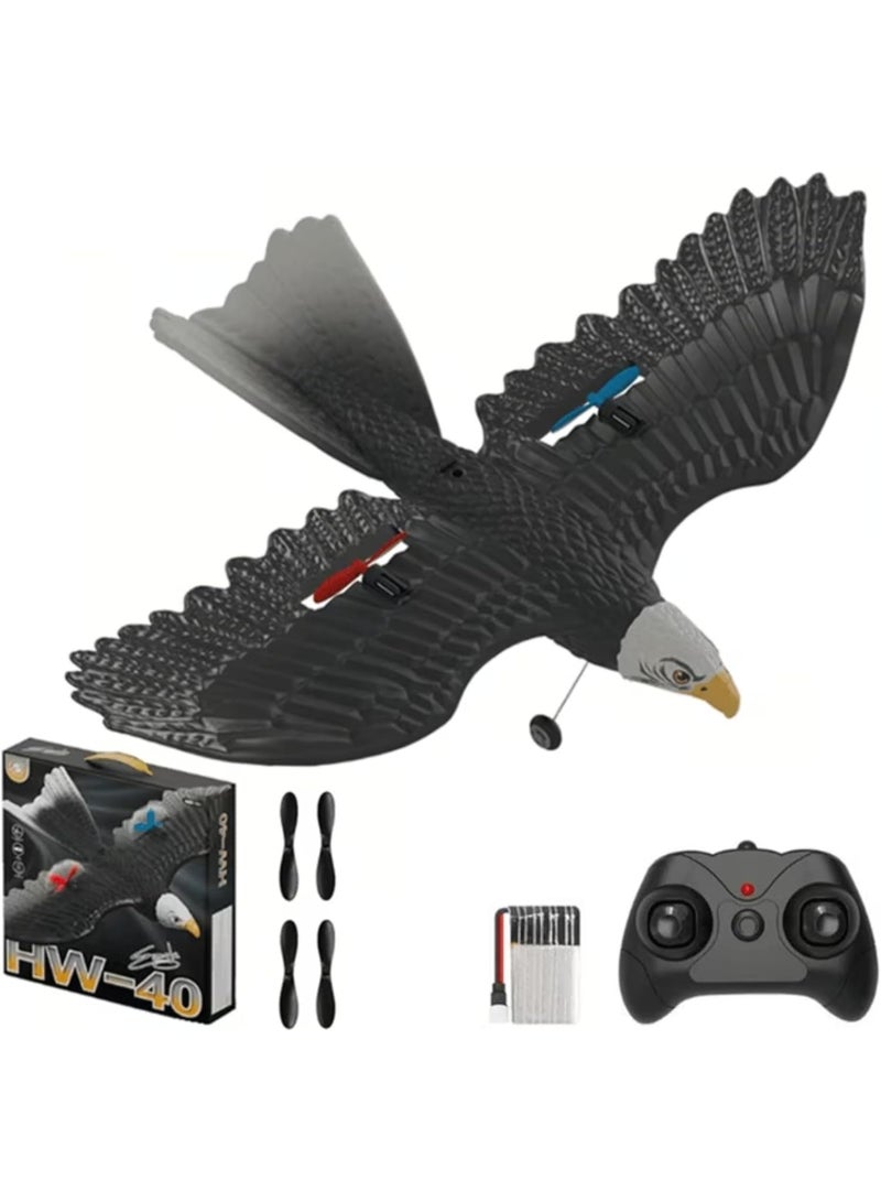 ELTRAZONE RC Eagle Plane HW-40 | Remote Control Airplane with 2.4GHz 2CH, 6-Axis Gyro Stabilizer, Propeller Flying Bird Aircraft, Easy to Fly RTF Plane for Beginners, Kids & Adults - Image 1