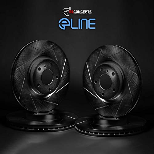 R1 Concepts Front Rear Brakes and Rotors Kit |Brake Disc| Brake Rotors|fits 1998-2006 Hyundai Elantra, Tiburon - Image 2