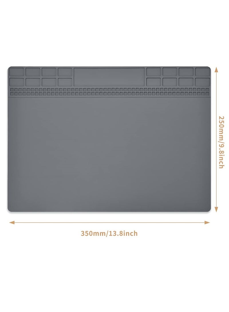 Heat Resistant Silicone Repair Mat, Electronics Repair Mat, Ideal for Soldering, Electronics, Computer Repair - Image 2