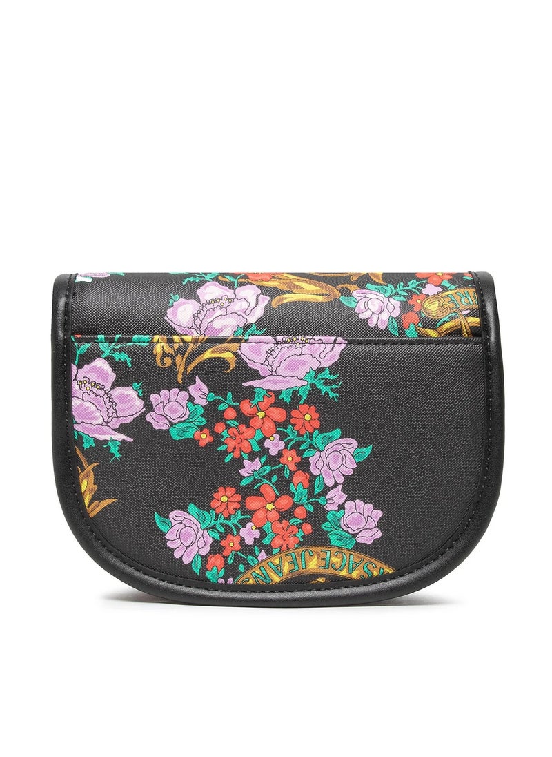 Versace Jeans - Versace Crossbody Saddle Bag - Black - Image 1