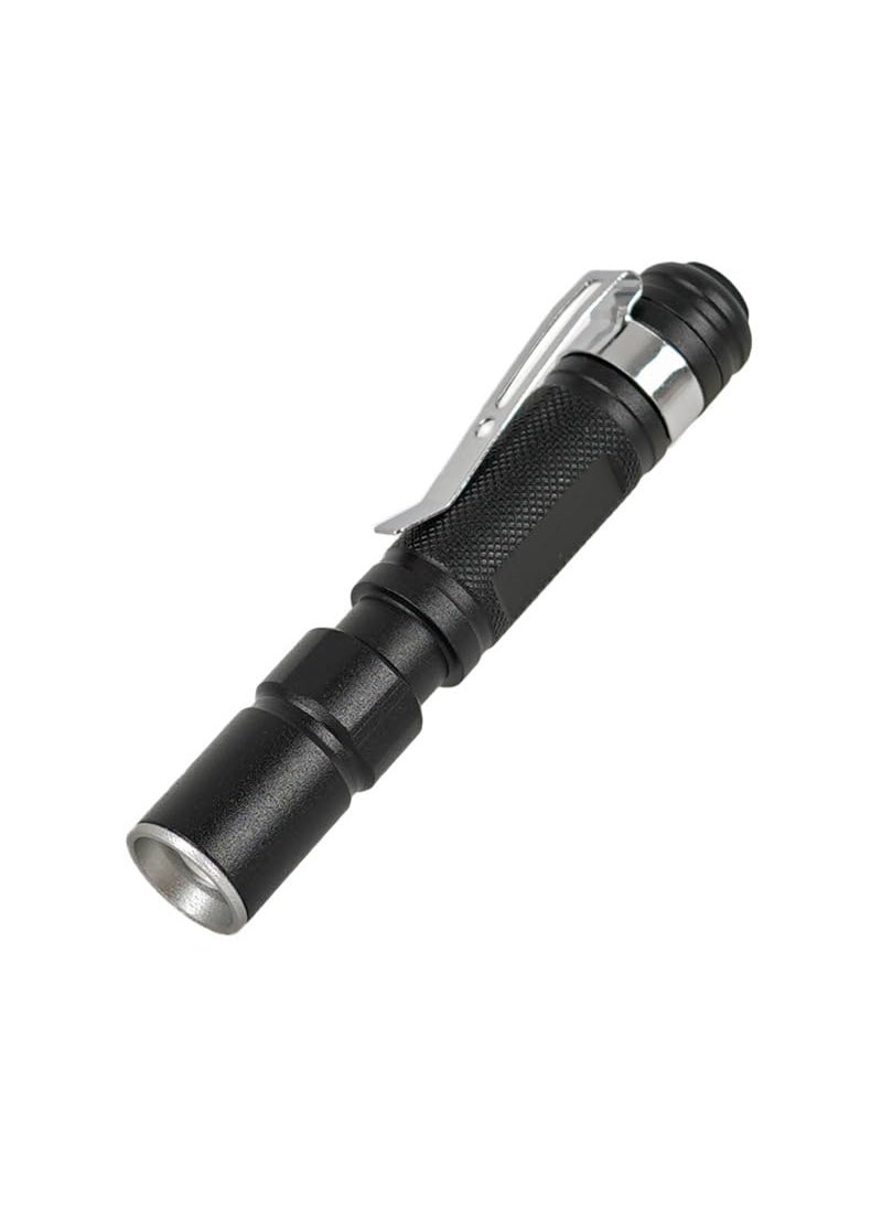 smars smars Pen Sized Mini Flashlight Pocket Clip Torch with Adjustable Focus for Doctors Medical penlight  - Image 1