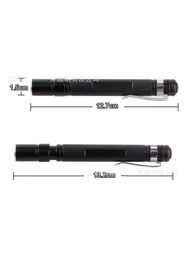 smars smars Pen Sized Mini Flashlight Pocket Clip Torch with Adjustable Focus for Doctors Medical penlight  - Image 4