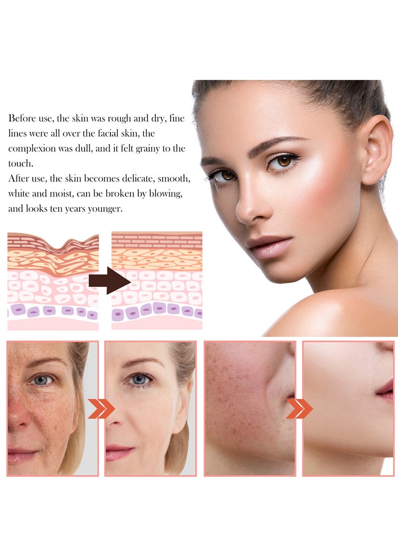 Jaysuing - 5 In 1 Moisturizing Whitening Facial Set, With Hyaluronic Acid Niacinamide Collagen Vitamin , Fast Absorbing Dark Spot Corrector Cream, Anti Wrinkles Cream For Age Defying Beauty - Image 1