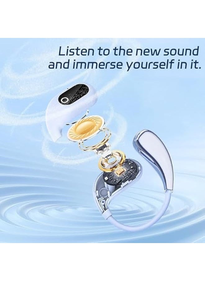 Topleo Multi-language Smart Translation Bluetooth Headset, Al Translator Earphones, AI Translation Wireless Bluetooth Earbuds, Voice Translator Device, 138 Languages, Gift for Men and Women (White)  - Image 5