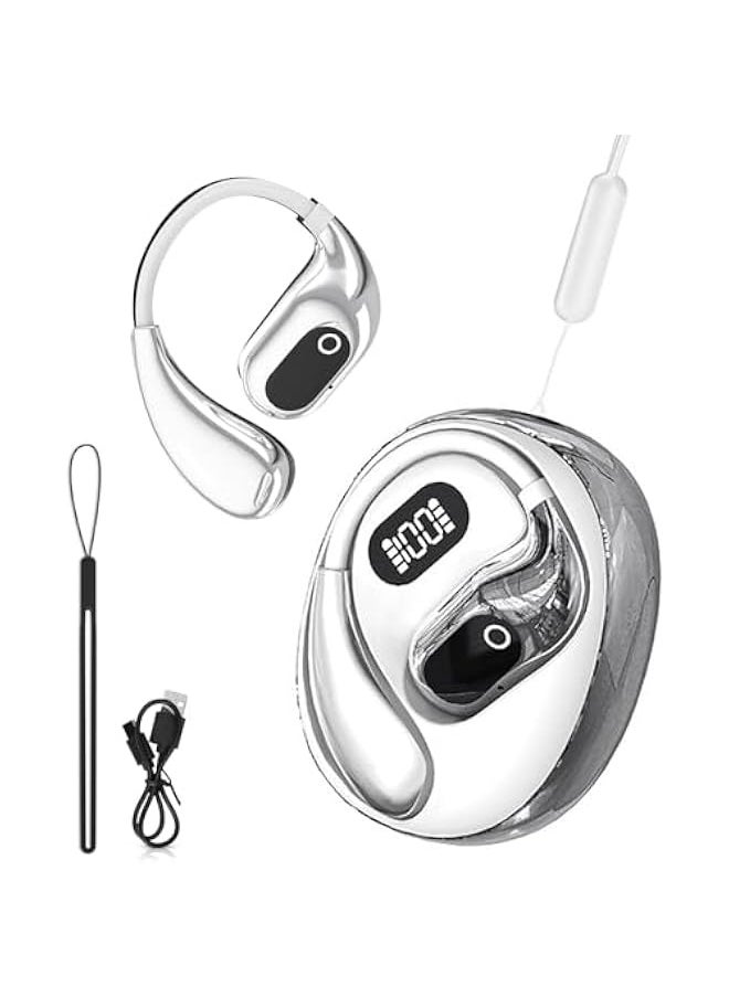 Topleo Multi-language Smart Translation Bluetooth Headset, Al Translator Earphones, AI Translation Wireless Bluetooth Earbuds, Voice Translator Device, 138 Languages, Gift for Men and Women (White)  - Image 1