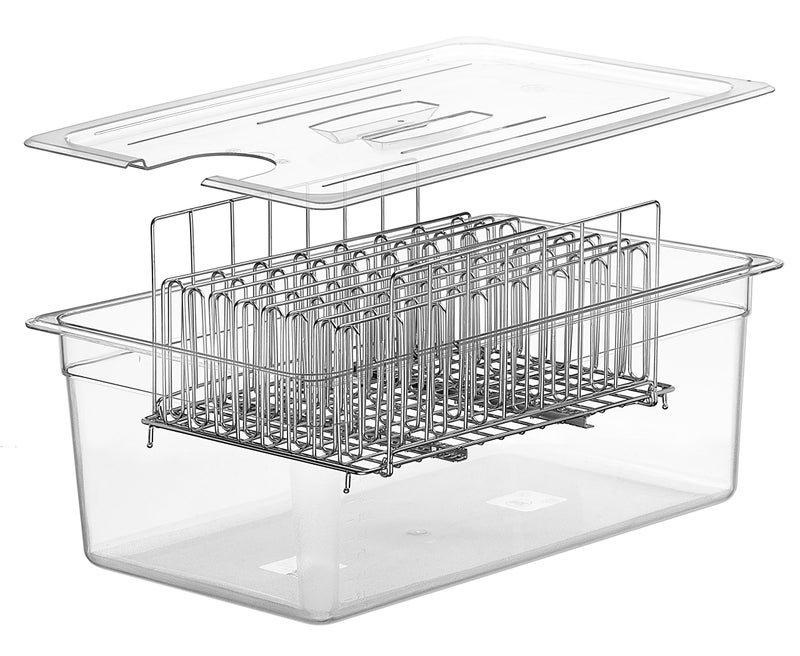 LIPAVI Sous Vide Container Model C20 6.5 Gallon (26 qt) 21 x 12.8 Inch, 8 Inch deep, Clear, Heat-Resistant Polycarbonate Tub - NOT INCLUDED: Matching rack and lids for Joule, Anova ++ sold separately - Image 3