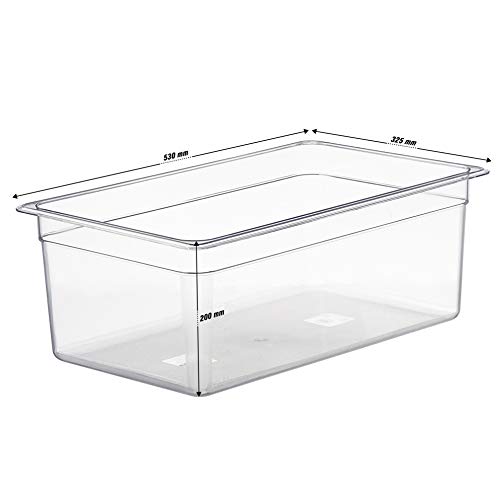 LIPAVI Sous Vide Container Model C20 6.5 Gallon (26 qt) 21 x 12.8 Inch, 8 Inch deep, Clear, Heat-Resistant Polycarbonate Tub - NOT INCLUDED: Matching rack and lids for Joule, Anova ++ sold separately - Image 4