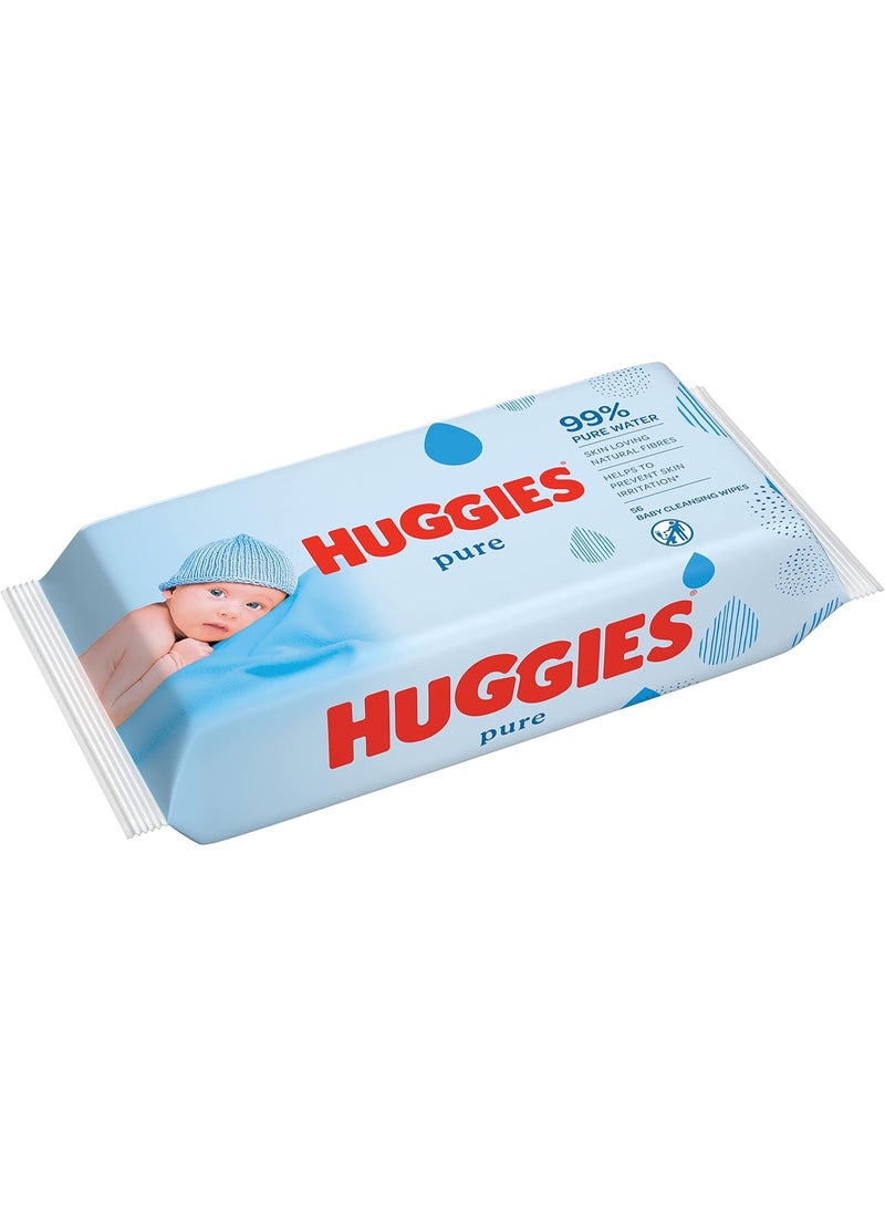 هجيز مناديل أطفال نقية، مناديل مياه نقية بنسبة 99%، عبوة من 10 قطع × 56 منديل، 560 منديلًا - Image 5