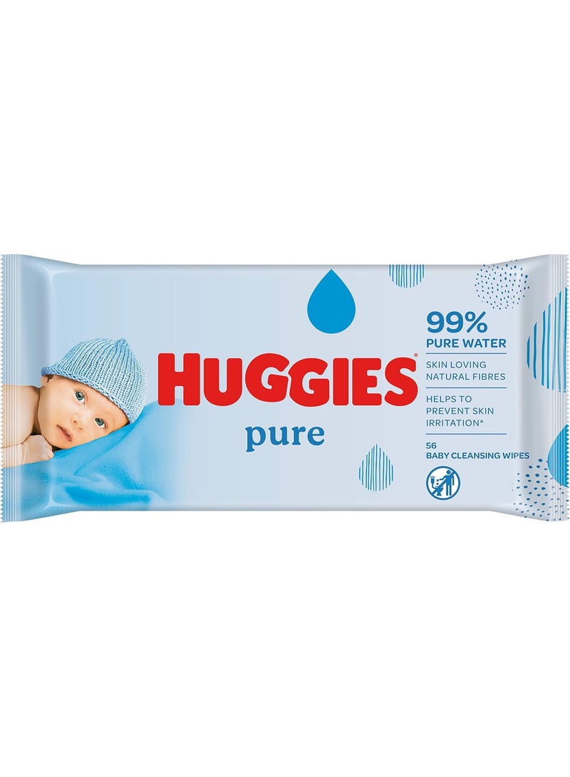 هجيز مناديل أطفال نقية، مناديل مياه نقية بنسبة 99%، عبوة من 10 قطع × 56 منديل، 560 منديلًا - Image 4