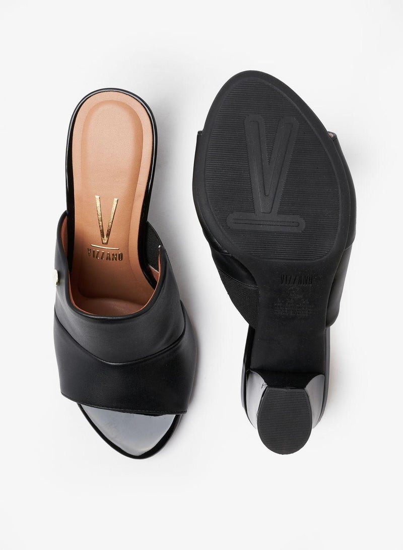 VIZZANO Mid Heels Sandals for Women – Sling Back Heel Sandals for Girls with Ankle Strap - Image 5