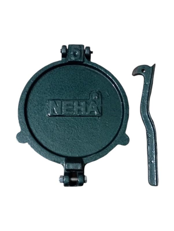 NEHA Heavy Quality Iron Puri Maker Puri Press Kitchen Press Chapatti Maker Multipurpose Roti Maker for Making RotiParathaOmeletteThepla Stainless Steel Roti Maker - Image 3