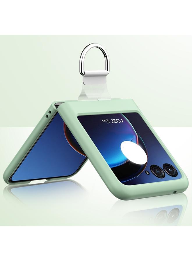 اس-توب جراب لهاتف Motorola Razr 40 Ultra Skin Feel سيليكون قابل للطي مع حلقة - Image 5