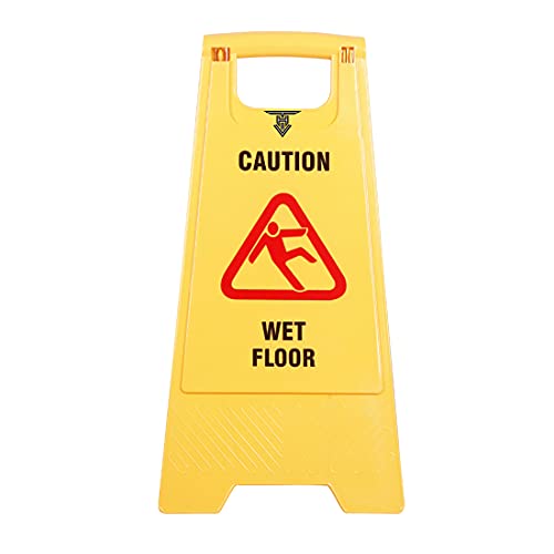 TARGET HYGIENE Plastic Caution Standing Board (Combo Of 2 Pcs Sign Board,Wet Floor And Cleaning in Progress Sign Board) - Image 3