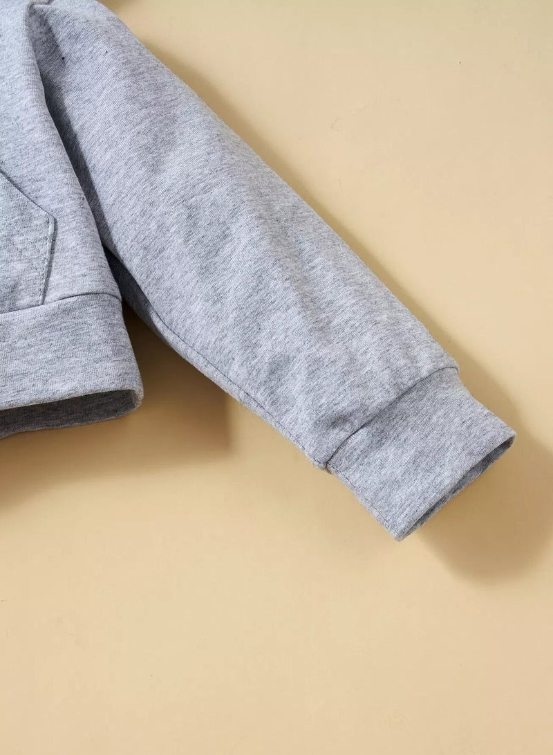 Baby Kangaroo Pocket Hoodie With Sweatpants  - Image 3