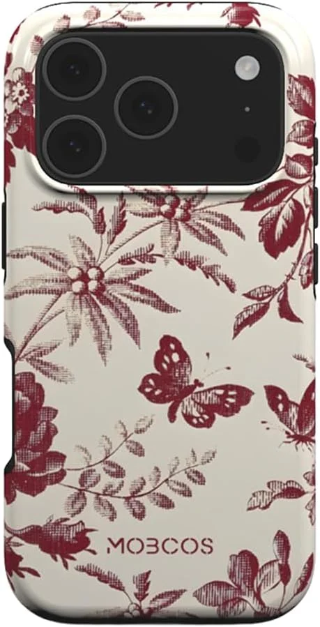 Mobcos Mobcos iPhone 17 Pro Bloome Premium Case Compatible with Hybrid Dual-Layer Hard Shell + Silicone Protection - Scratch-Resistant Shockproof Mobile Cover