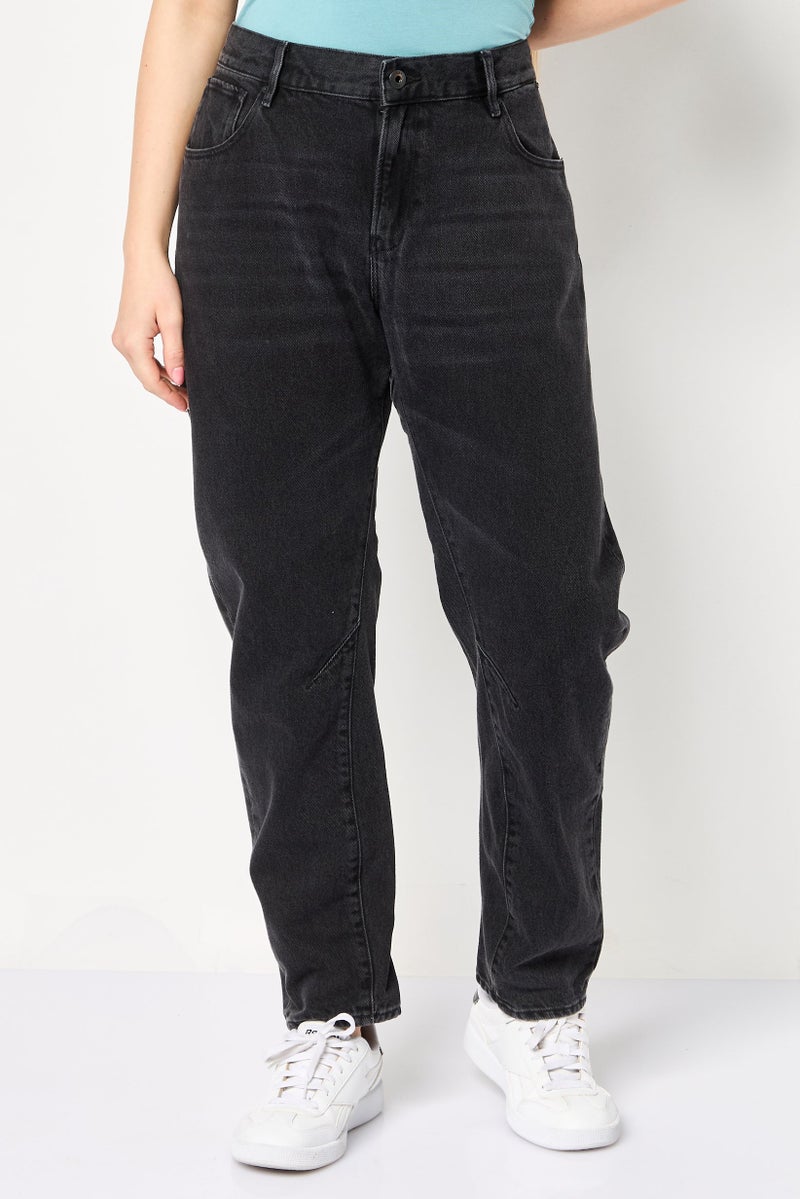 G-Star RAW Women Boyfriend Fit Solid No Stretch Denim, Black - Image 1