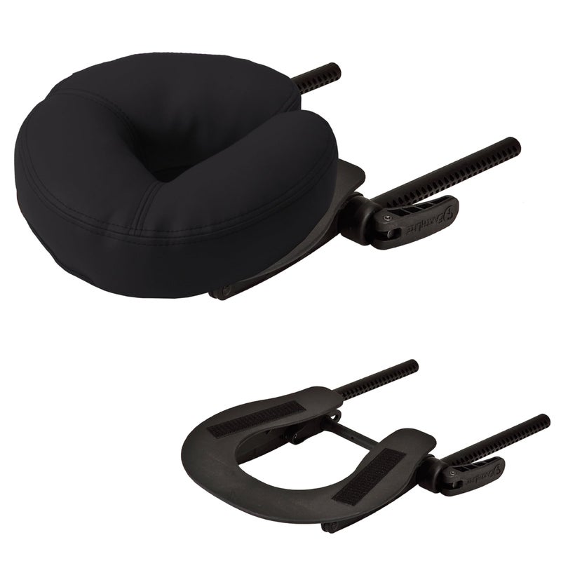 EarthLite Massage Table Face Cradle Deluxe Adjustable - Durable, Fully Adjustable Headrest Platform for Massage Chairs & Tables, Black - Image 2