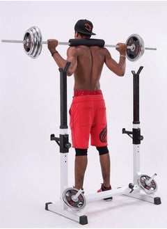 Occuwzz Adjustable Fitness Squat Frame Heavy Barbell Rack Strength Training Home Gym Equipment  - Image 4