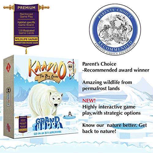 KAADOO Grand Tundra | Premium Boardgame | Journey into the ICY Arctic Circle | Educational Adventure Safari Game for Kids 6+ & Family-Made in India(2-4 Players) - Image 2