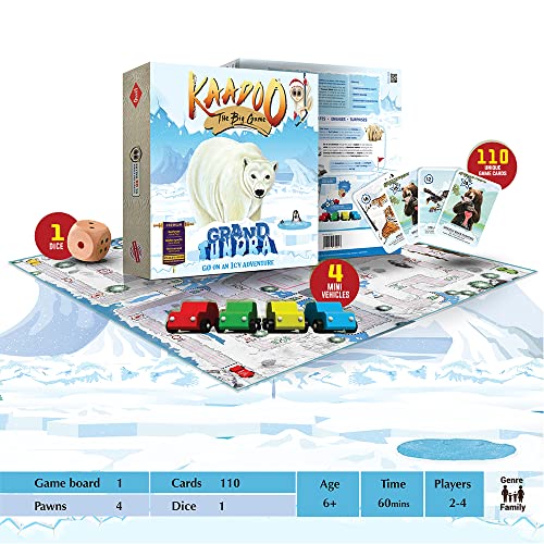 KAADOO Grand Tundra | Premium Boardgame | Journey into the ICY Arctic Circle | Educational Adventure Safari Game for Kids 6+ & Family-Made in India(2-4 Players) - Image 4