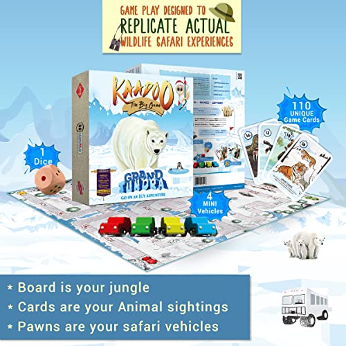 KAADOO Grand Tundra | Premium Boardgame | Journey into the ICY Arctic Circle | Educational Adventure Safari Game for Kids 6+ & Family-Made in India(2-4 Players) - Image 5