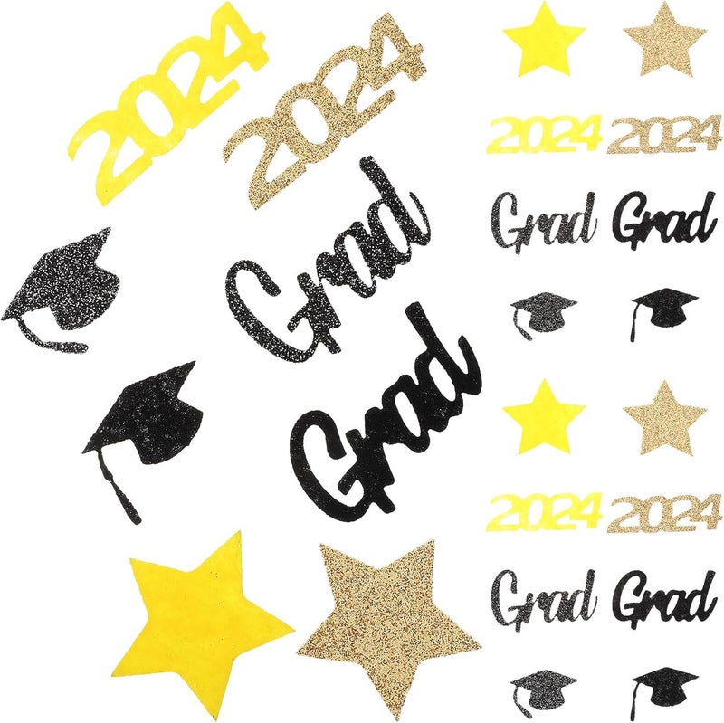 Graduation Party Confetti Table Centerpiece Set, Glitter Scatter Decorations for Graduation Season, Festival and Party Table Decor, Box Filler for Celebration - Image 1