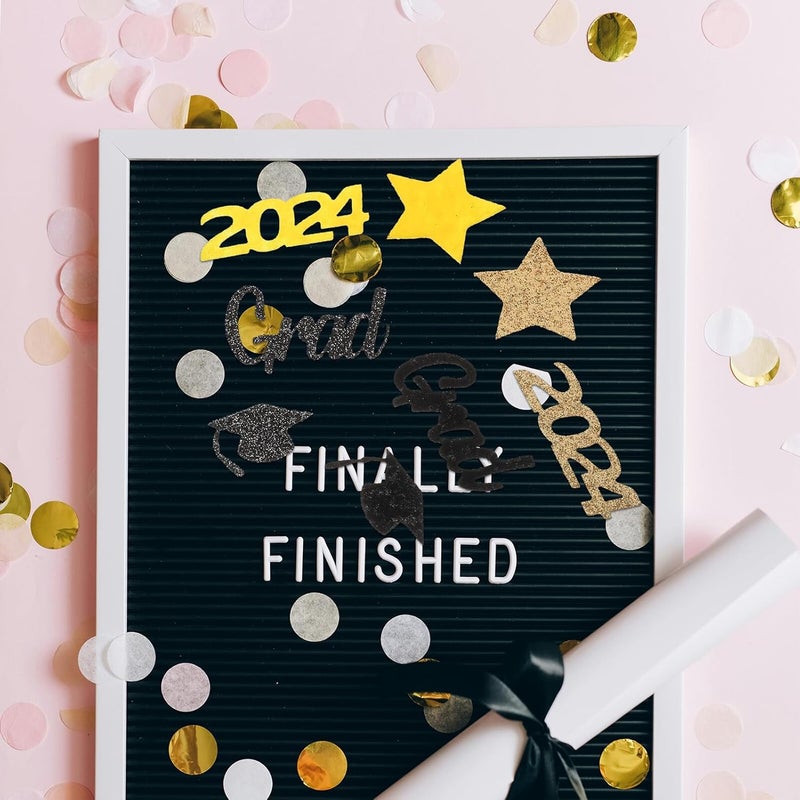 Graduation Party Confetti Table Centerpiece Set, Glitter Scatter Decorations for Graduation Season, Festival and Party Table Decor, Box Filler for Celebration - Image 4