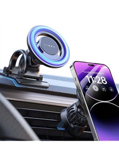 Lisen Fits MagSafe Car Mount, Car Phone Holder For iPhone Strong Magnetic Phone Holder Car Vent Dashboard HandsFree iPhone Car Mount Holder Car Accessories For MagSafe iPhone 14 Pro All Phones Tablet  - Image 1