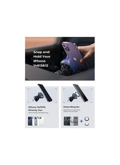 Lisen Fits MagSafe Car Mount, Car Phone Holder For iPhone Strong Magnetic Phone Holder Car Vent Dashboard HandsFree iPhone Car Mount Holder Car Accessories For MagSafe iPhone 14 Pro All Phones Tablet  - Image 5