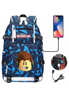 Roblox USB Headset Teen Casual Travel Backpack