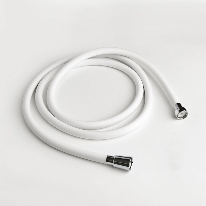 BODIBEAM Shower Hose Extra Long 79 Inches with Automatic Residual Water Discharge 360 Degree Rotation Replacement Hand Held Shower Hose for Shower Head Made in Korea Pure White - Image 2