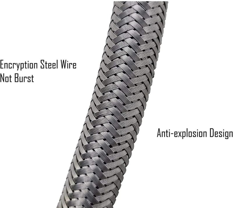 RIYA ENTERPRISE Heavy Connection Pipe for geyser connection pipe for wash basin hose pipe SS 304 30 inch  - Image 4