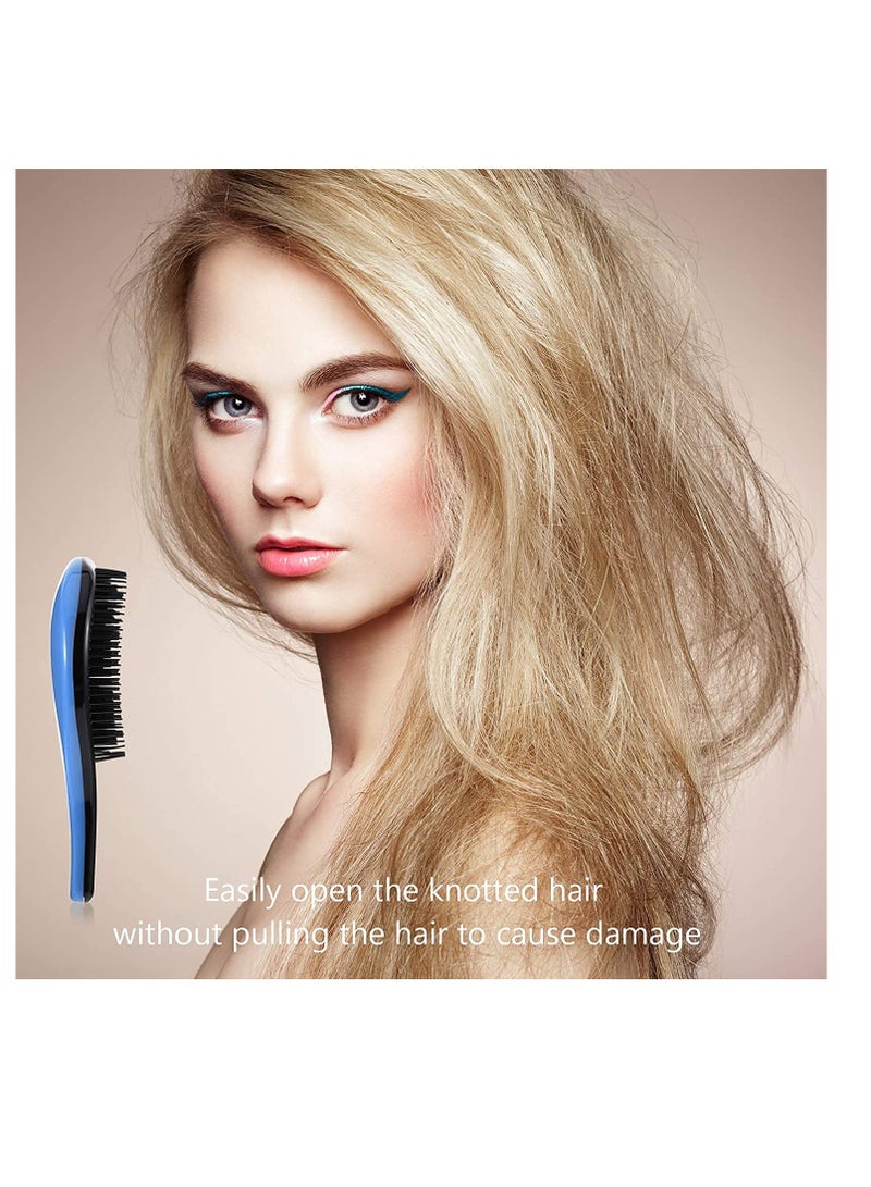 Excefore Detangling Brush, Anti-knot Massage Comb, Beauty Tools, Hair Brush Set, Pain-Free Hair Brush Straightener, 4 Pieces - Image 3