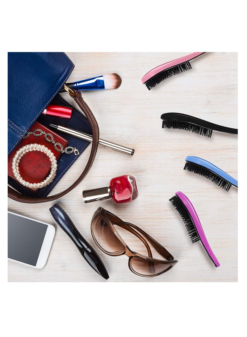 Excefore Detangling Brush, Anti-knot Massage Comb, Beauty Tools, Hair Brush Set, Pain-Free Hair Brush Straightener, 4 Pieces - Image 5