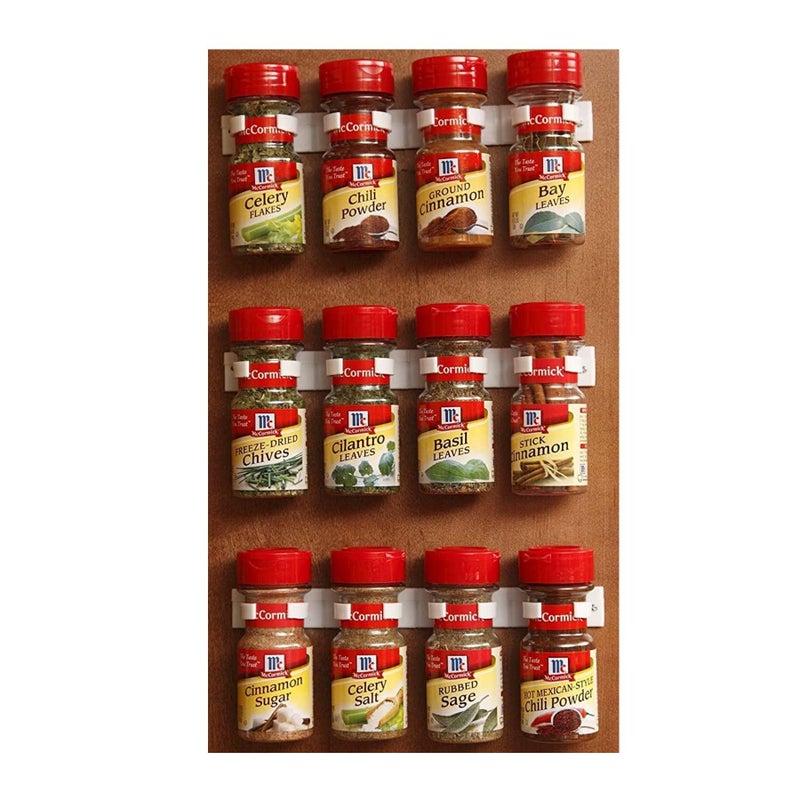 Bellemain Spice Gripper Clips for Plastic Jars - Set of 3, Holds 12 Jars - Image 1