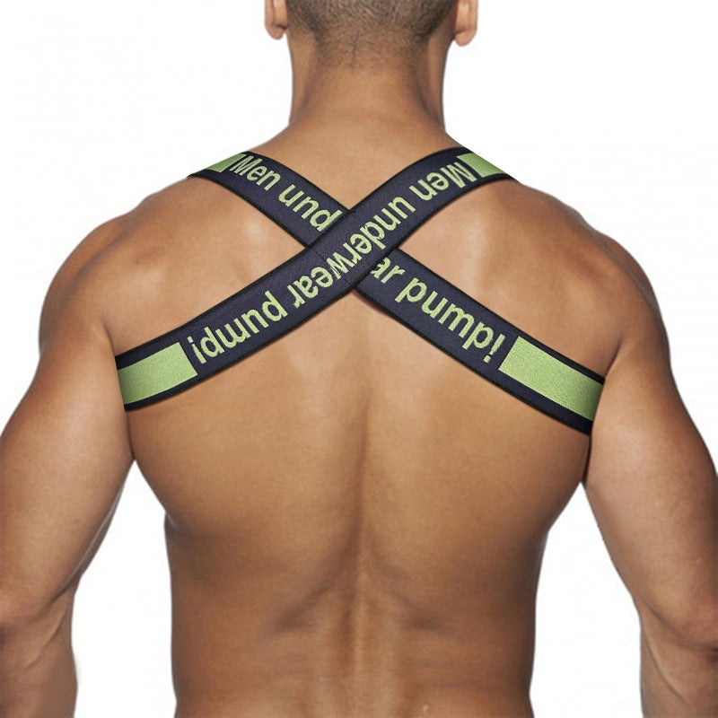 Men's Universal Letter Chest Strap Sports Shoulder Harness - Nylon Adjustable - Image 5