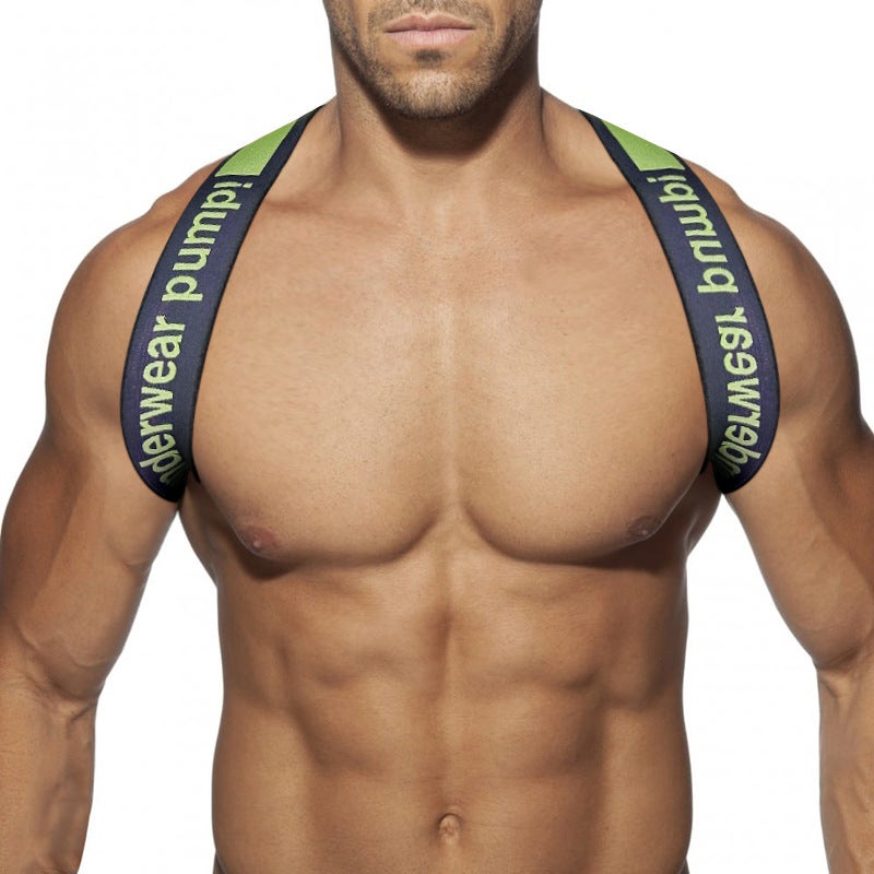 Men's Universal Letter Chest Strap Sports Shoulder Harness - Nylon Adjustable - Image 4