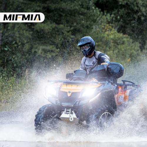 MIFMIA 𝟫𝟢𝟢𝟦 6500K White 800% Brightness 40000LM, Non-Polarity Plug and Play with Fan, IP68 Waterproof Off-Road Light Bulbs, Pack of 2 - Image 5