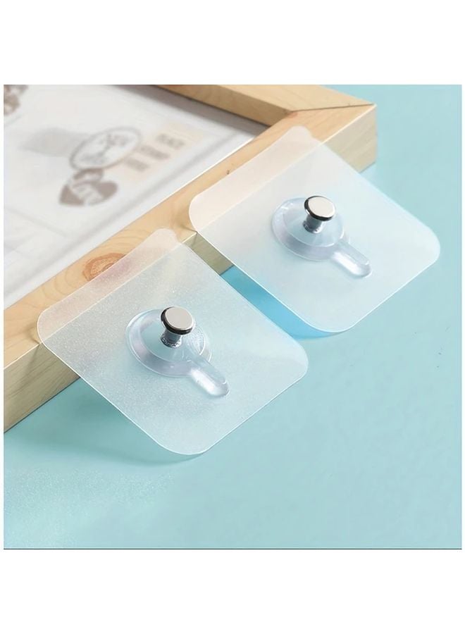 10 قطعة من ملصقات الحائط الخالية من الثقوب، خطافات لاصقة بدون أثر للمسامير لإطارات الصور - Image 2