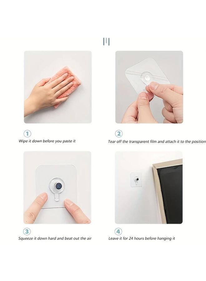 10 قطعة من ملصقات الحائط الخالية من الثقوب، خطافات لاصقة بدون أثر للمسامير لإطارات الصور - Image 5